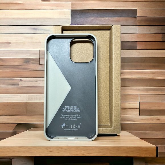 Nimble Spotlight Series Protective Case for Apple iPhone 13 Pro Max - Gray/Teal - Picture 2 of 4